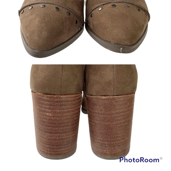 Report Jewel Vegan/Faux Suede Studded Boot  in Taupe Size 7.5 - Picture 11 of 11